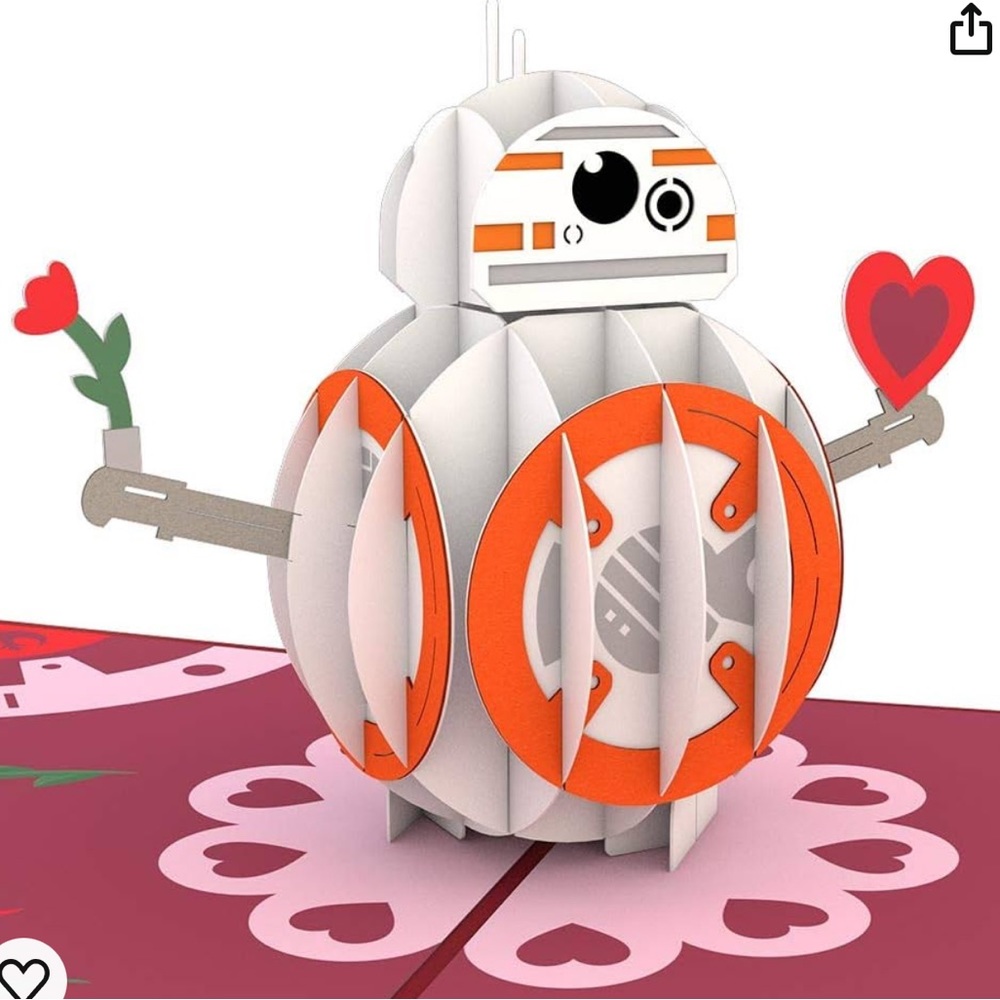 Lovepop Star Wars™ BB-8™ Mine Pop Up Card - 3D Greeting Card, Pop Up Card NWT